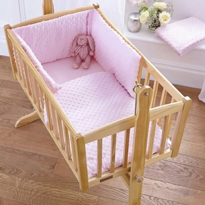 pink cot bumper set