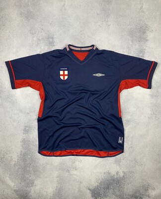 Vintage England Football Shirt Umbro Mens XL Jersey 2002