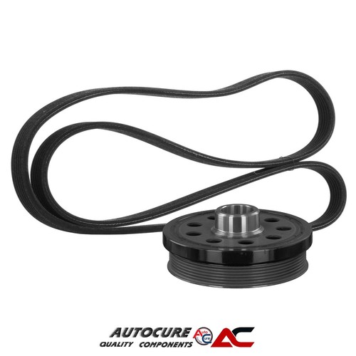 FOR BMW X3 XDRIVE20D M SPORT MK1 2.0 DIESEL SERPENTINE DRIVE BELT & TVD PULLEY - 第 1/1 張圖片