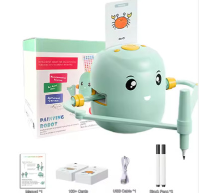 Smart robot for drawing and painting - educational STEAM toy for children