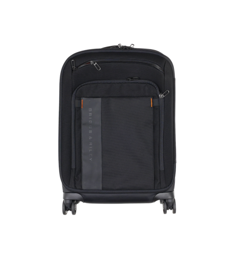 Briggs & Riley T1116 Black Nylon Domestic 22" Carry-On Expandable Spinner - Photo 1 sur 8