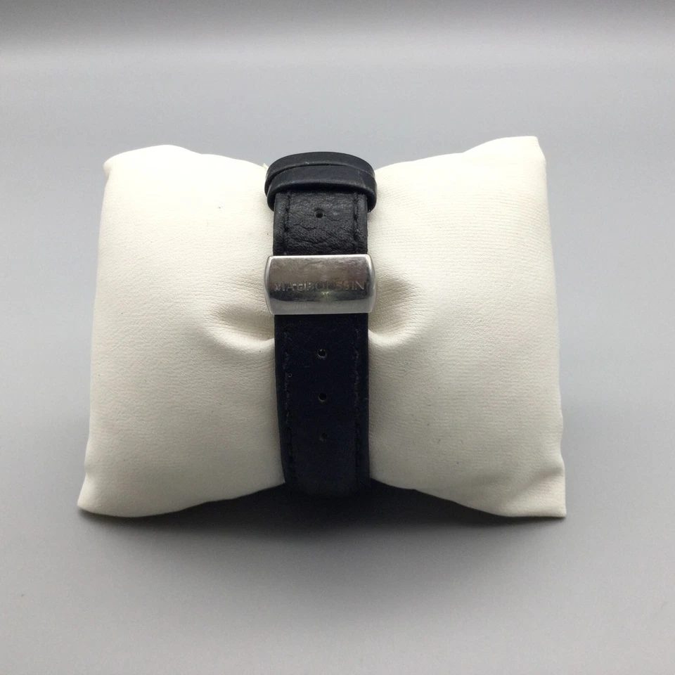 Reloj Mauboussin Fouga Mujer Acero Inoxidable Correa de Cuero Suizo 67670 Batería Nueva Foto 4 de 4