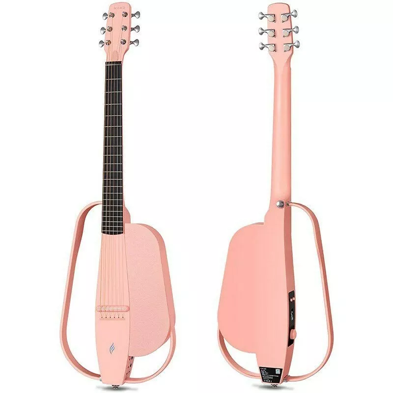 NEW ENYA Guitars NEXG Pink Next Gen Silent Guitar Built in Amp
