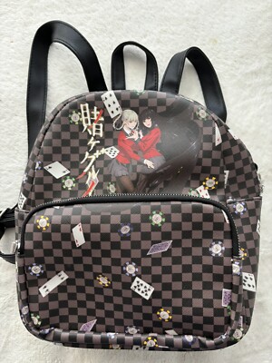 kakegurui mini backpack Compulsive Gambler Children's Outdoor Hiking Bag Casual Travel Bag School Bag Popular Styles Daypack, A01, 43 X 30 X 14cm Fashion needle hems for durability Kakegurui Yumeko & Kiari Hot