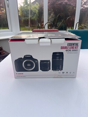 canon essential double lense kit eos 2000d
