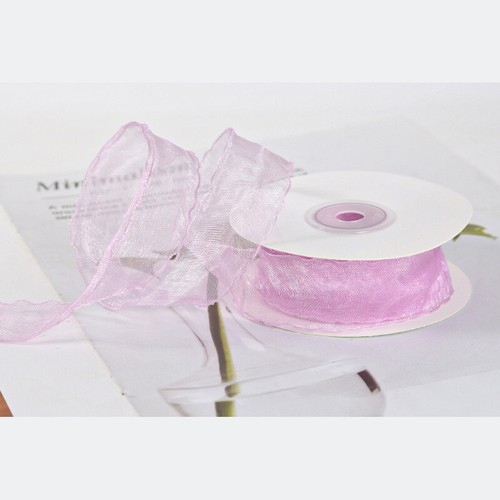Wavy Edge Sheer Chiffon Ribbon Snow Gauze Ribbon Bow Tie Webbing -2.5cm*15M - Picture 14 of 18