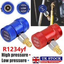 2PCS R1234yf Quick Connector Adapter Coupler Auto High/Low AC Manifold Gauge Set