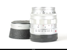 Leica Leitz Wetzlar Summilux-M 50mm F1.4 -Silver W/ Lens Hood Mint