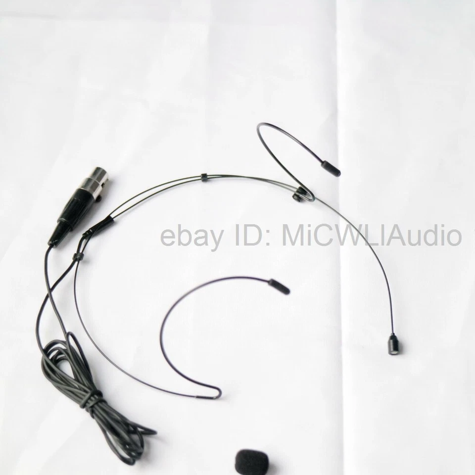 C54 Black Double ear Headset Microphone For AKG Samson Wireless mini XLR 3Pin - Image 3 of 4
