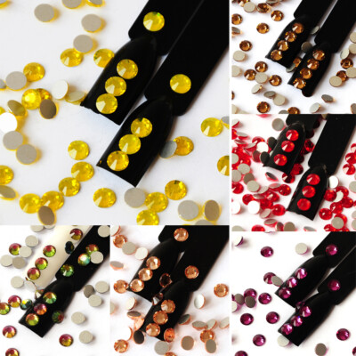 wholesal Non Hotfix Crystals Nail Art Strass Flatback Glass Rhinestones For Nail