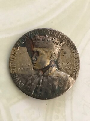 Einfach Münzen ~ 2011 Edward VIII Investiture .925 Silber Medaillon Münze Selten
