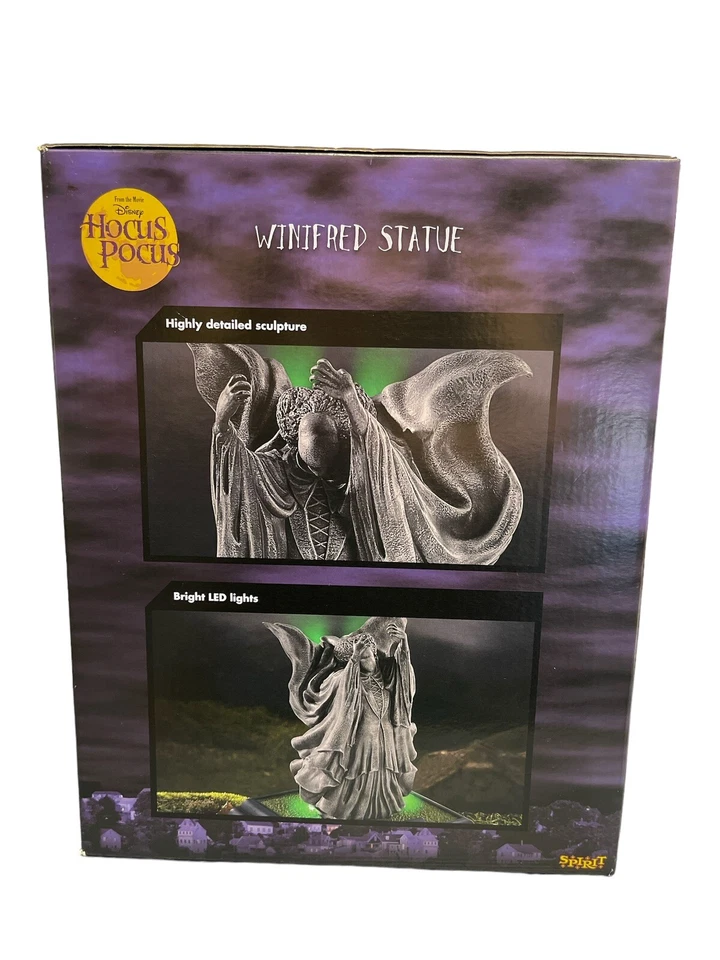 Disney Hocus Pocus Winifred Iluminar Estatua Espíritu Halloween Exclusivo Nuevo en Caja Foto 3 de 4