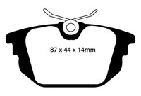 EBC B06 Bremsen Kit Hinten BeläGe Scheiben FüR Bravo Coupe Marea Punto Tipo