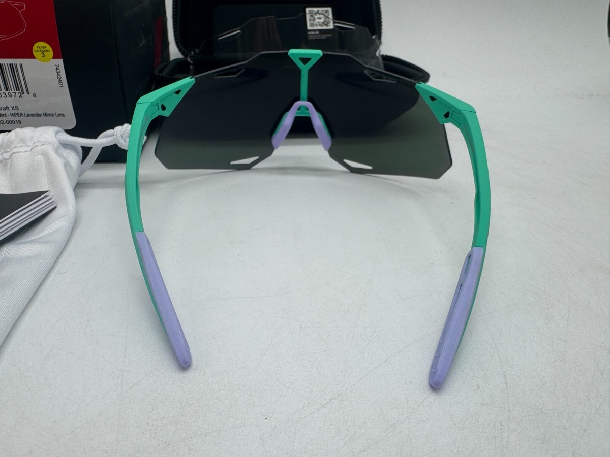 100% Hypercraft Xs Soft Tact Mint Hiper Mirror Lens Sport Cycling