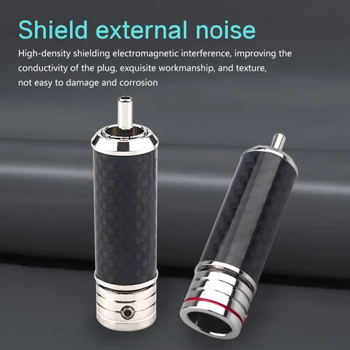 Preffair Brass Rhodium Plated RCA Plugs Kit for Customize Your Audio Cables DIY - Picture 3 of 11