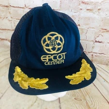 vtg epcot center trucker hat california headwear snapback