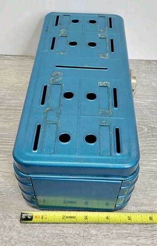 Hamilton Home Budget Bank Antiguo 1940 Caja Metal Tazas Vintage Azul EE. UU. RARO - Imagen 5 de 5