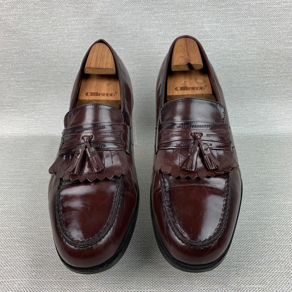 Nunn Bush Loafers Dress Flex Brown Leather Tassel Kiltie 