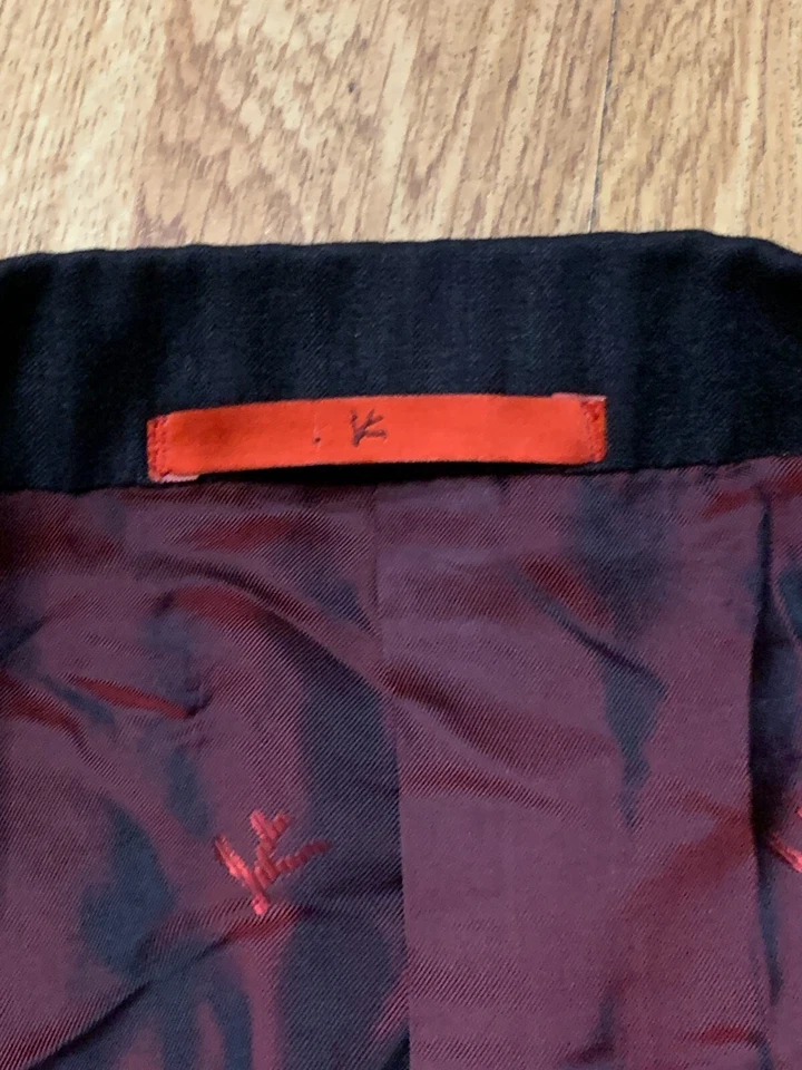 Chaqueta Blazer Isaia Napoli Hombres 58 Negro Gris Lino Seda Lana Lujo Abrigo Deportivo Foto 3 de 4