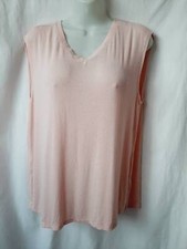 Athletic works pink v neck super soft large tank top