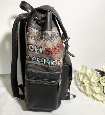 NWT coach Coach X Mint + Serf Sprint Backpack In Signature Canvas