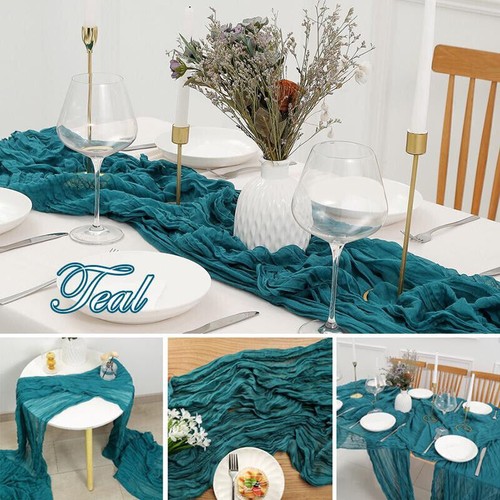 3m Cheesecloth Gauze Table Runner Wedding Large Cloth Soft Centerpiece AU - Picture 10 of 42