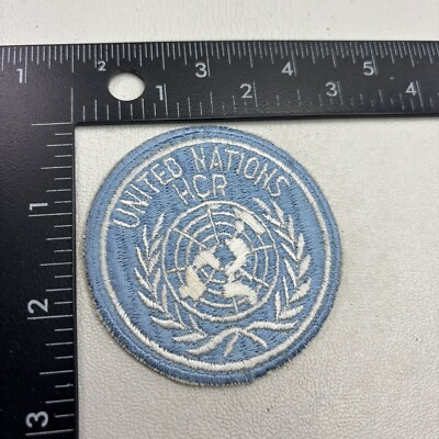 Vintage UNITED NATIONS UN HCR HIGH COMMISSIONER FOR REFUGEES ? Patch 441N
