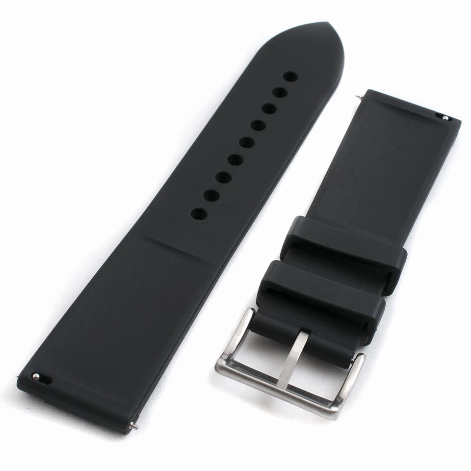 Correa de reloj de liberación rápida de goma FKM correa de buceo repuesto deportivo Seiko silicona Foto 3 de 4