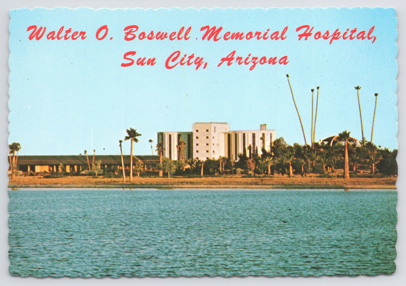 Sun City ArizonaPanorama Water O Boswell HospitalContinental Postcard