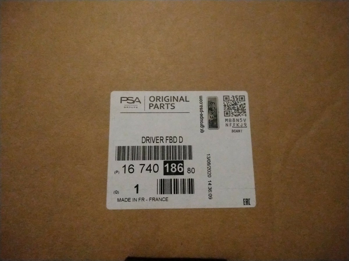 Genuine Peugeot 3008 2019 OS RH Drivers Side Headlamp Control 