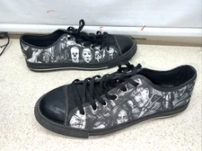 Converse Style Horror Movie Image Men's Sneakers Size 12