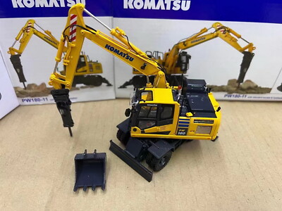 UH 1/50 Scale Komatsu PW180-11 Wheeled Excavator Diecast