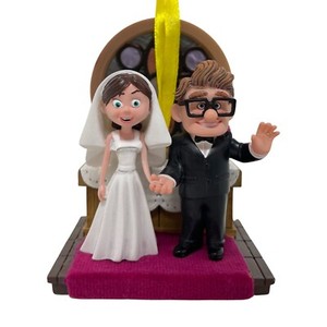 Disney 2020 up Carl and Ellie Wedding Sketchbook Christmas Ornament With Tag