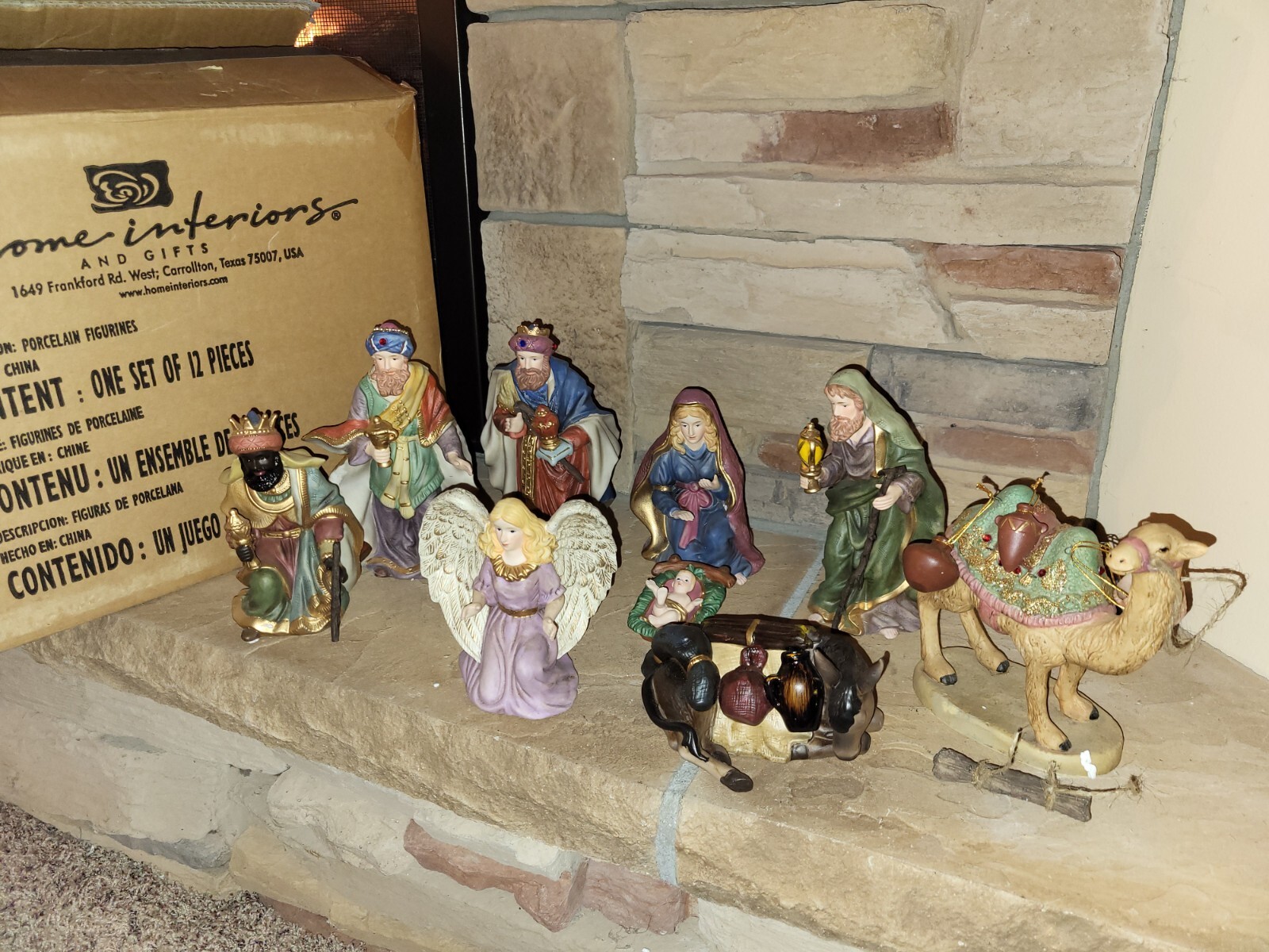 Home Interiors Nativity Set with Donkey and Camel 54035 eBay