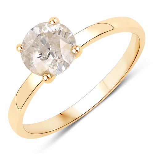1.25 Carat Diamond Solitaire Ring in 14K Yellow Gold