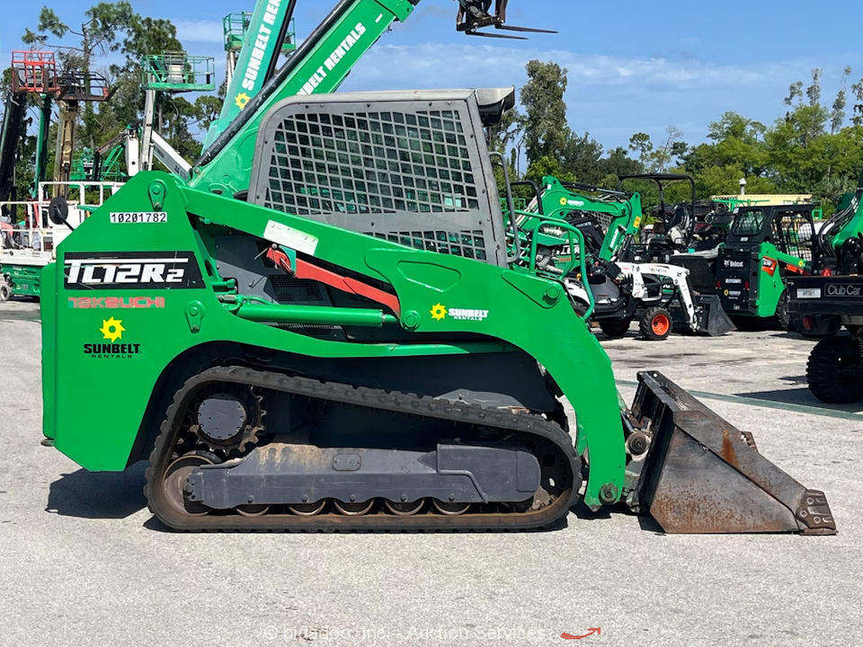 2019 Takeuchi TL12R2 Skid Steer Track Loader A/C Cab Crawler Hyd Q/C
