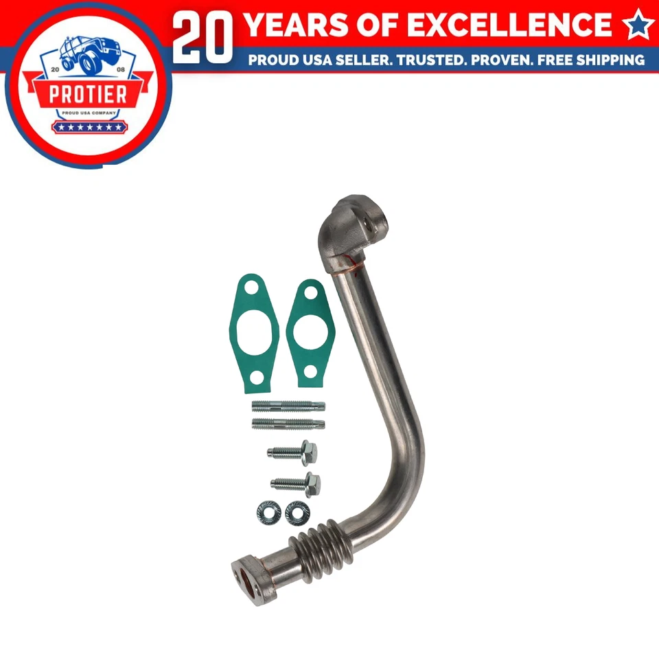 Línea de suministro de aceite para turbocompresor compatible con GMC Sierra 2500 HD Sierra 3500 Silverado 2500 Foto 3 de 3