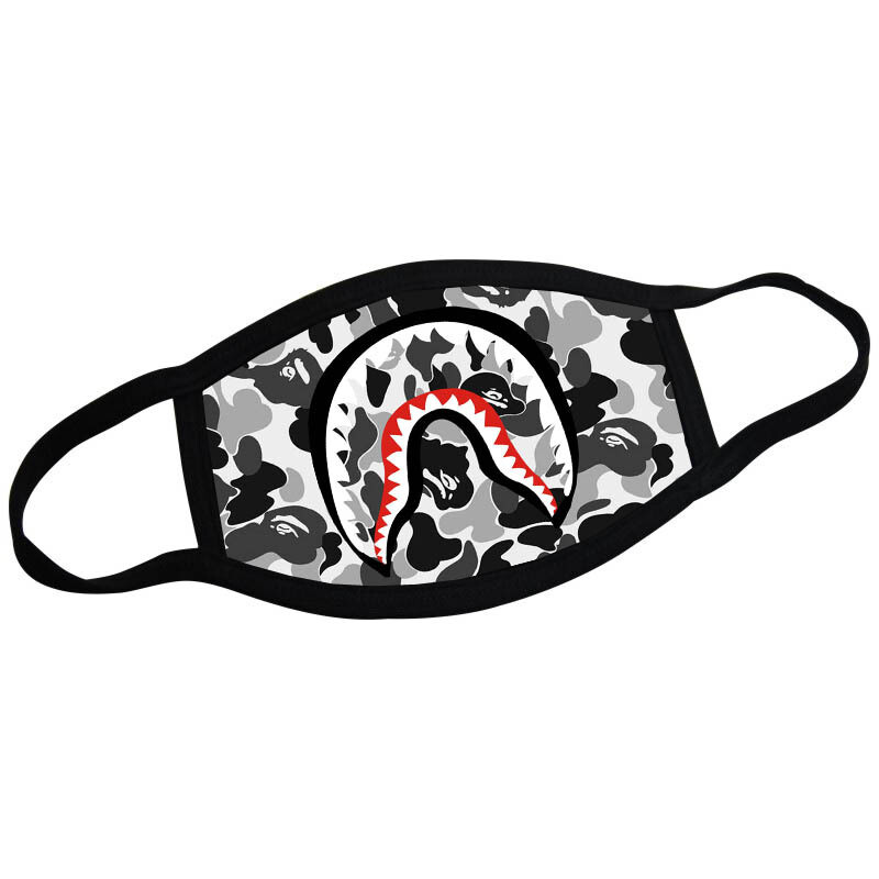 Shark Mouth Fashion Cotton Masks BAPE Face Mask Half Face Cover