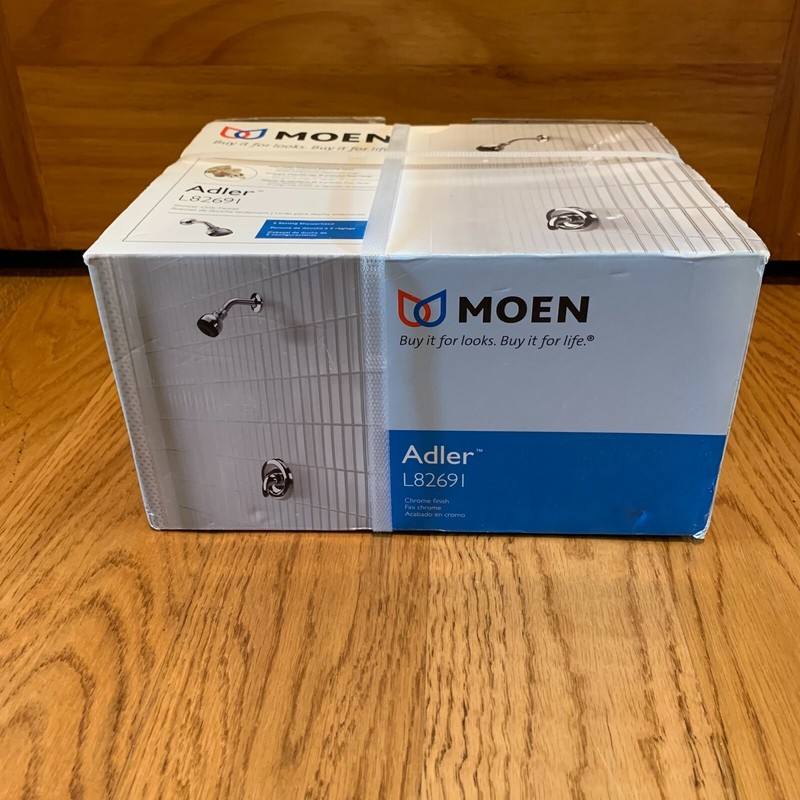 NEW Moen Adler Posi-Temp Chrome Bathroom Shower Only Faucet 2 Settings L 82691