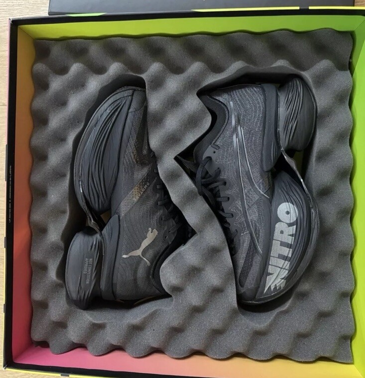 PUMA Fastroid Black-CASTLEROCK Unisex Trainers Size 7.5/41.5 image 7