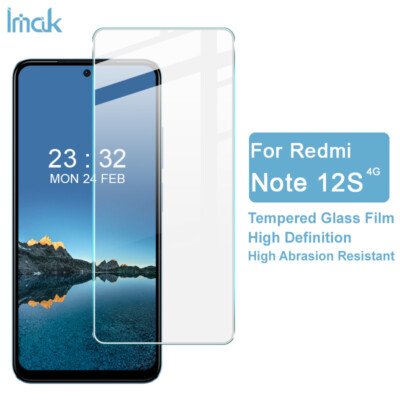 imak For Xiaomi Redmi Note 12S 4G, 9H Tempered Glass Film Screen Protector