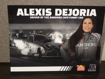 2025 ALEXIS DEJORIA BANDERO TEQUILA FUNNY CAR NHRA POSTCARD