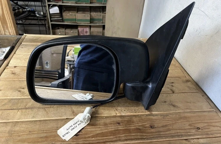 97 07 FORD F250 F350 PICKUP TRUCK LH DRIVERS SIDE VIEW MIRROR