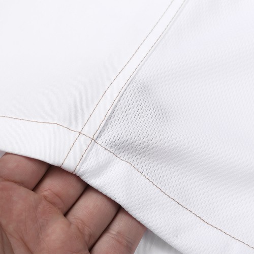 Unisex Men Women Breathable Chef Jacket Cooking Coats Canteen Work Uniform - Picture 39 of 88