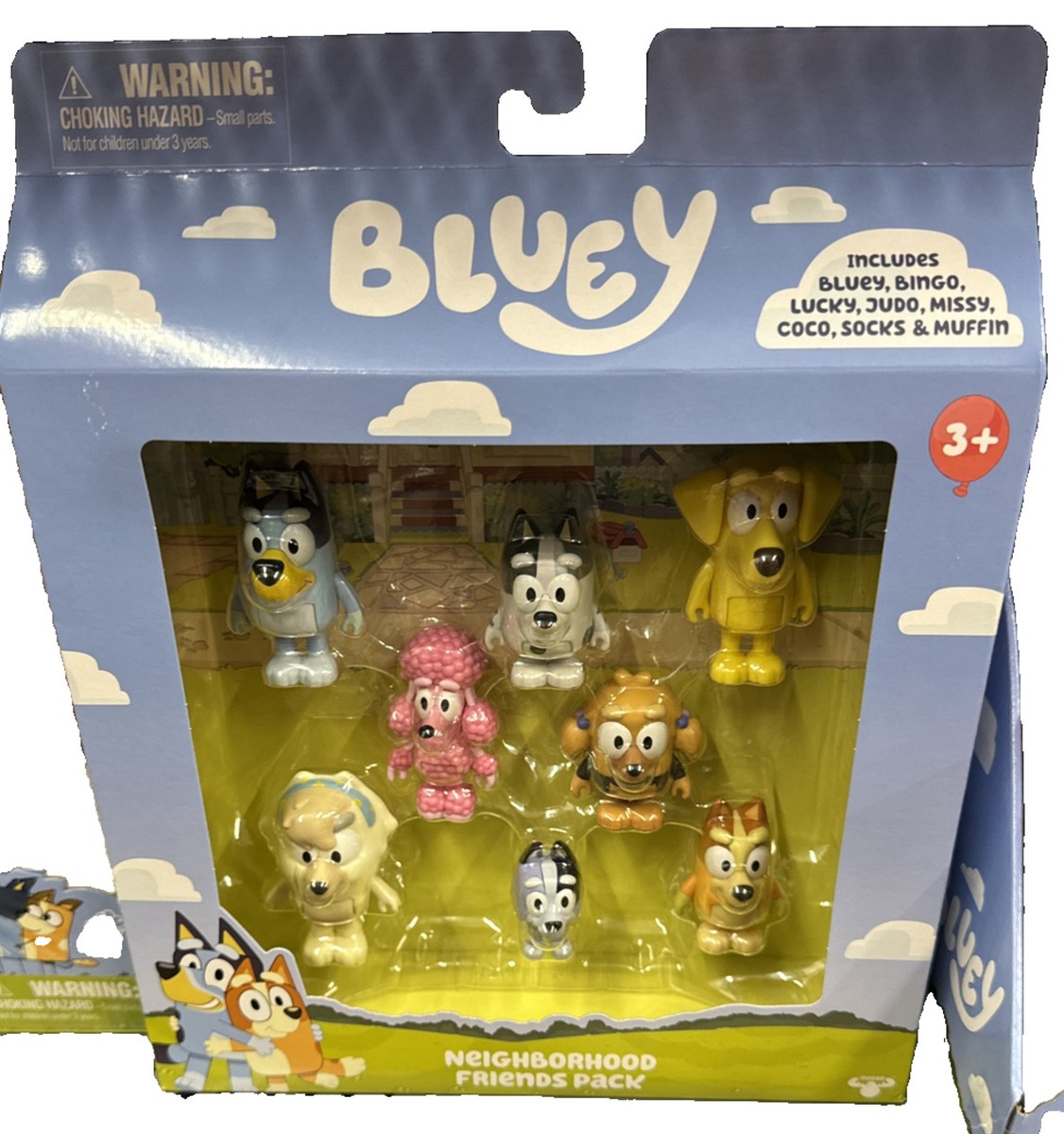 Pocket Friends ぬいぐるみ・マスコット BLUEY NEIGHBORHOOD FRIENDS PACK Judo Missy Lucky Muffin 8