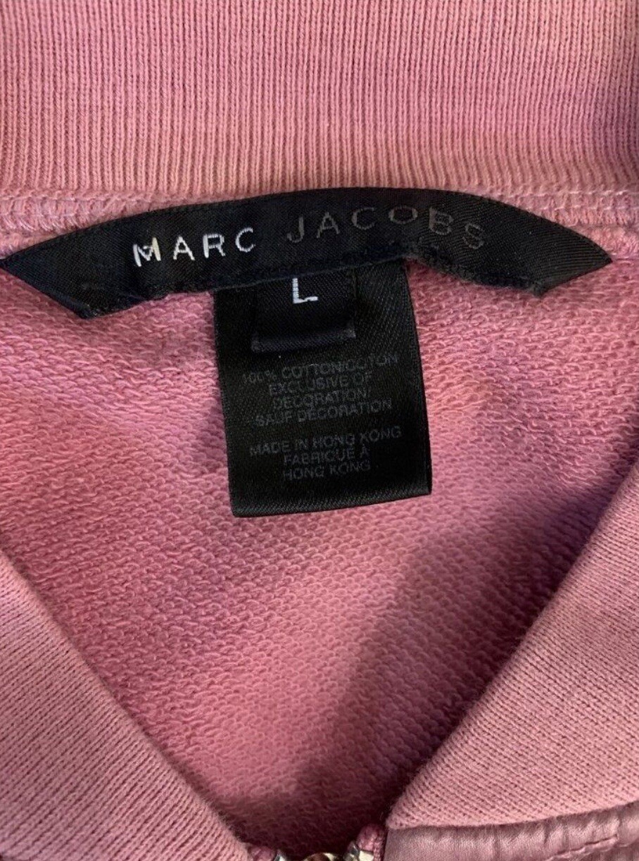 Marc Jacobs Authentic Solid Pink Long Sleeve Zip … - image 7