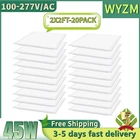 2-20Pack 2x2 Ft LED Flat Panel Light Drop Ceiling Flat Recessed Troffer Fixture