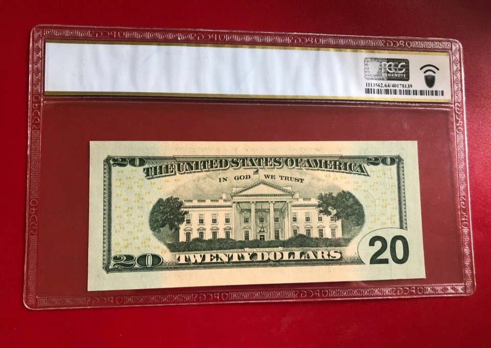 2004A FEDERAL RESERVE NOTE RICHMOND CABRAL SNOW PCGS 64 SERIAL NUMBER 34567 - Image 2 of 2