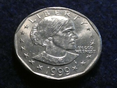Mint Error 1999-P Susan B Anthony with Die Clash! #1092 | eBay