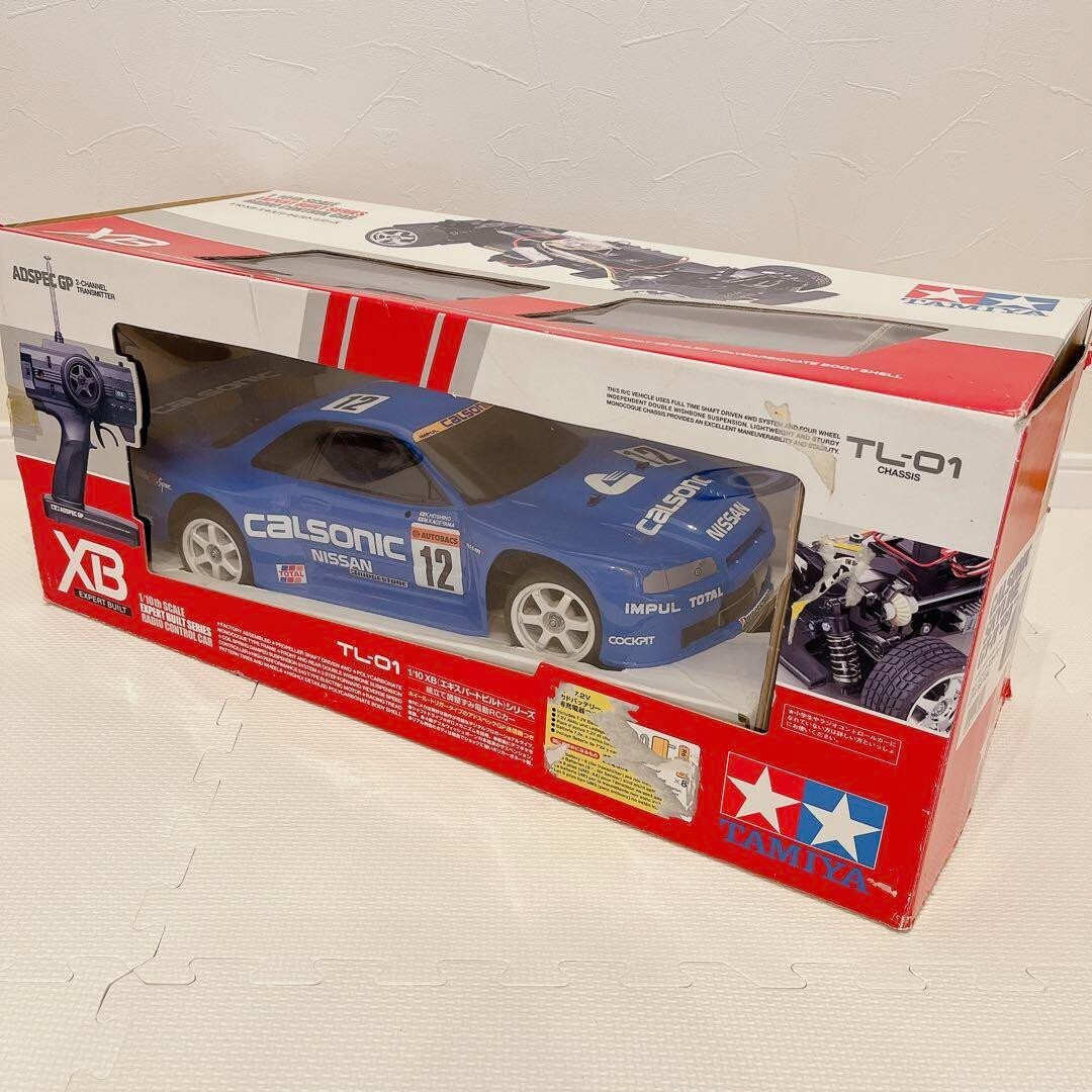 CALSONIC NISSAN SKYLINE GT-R R34 RC CAR Remote Control Set 1 CALSONIC NISSAN SKYLINE GT-R R34 RC CAR Remote Control Set 1
